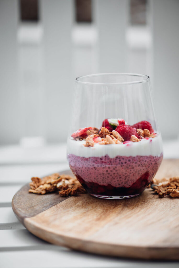 egészséges reggeli chia maggal